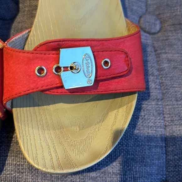 Dr Scholls red sandals in 7 - Picture 4 of 9